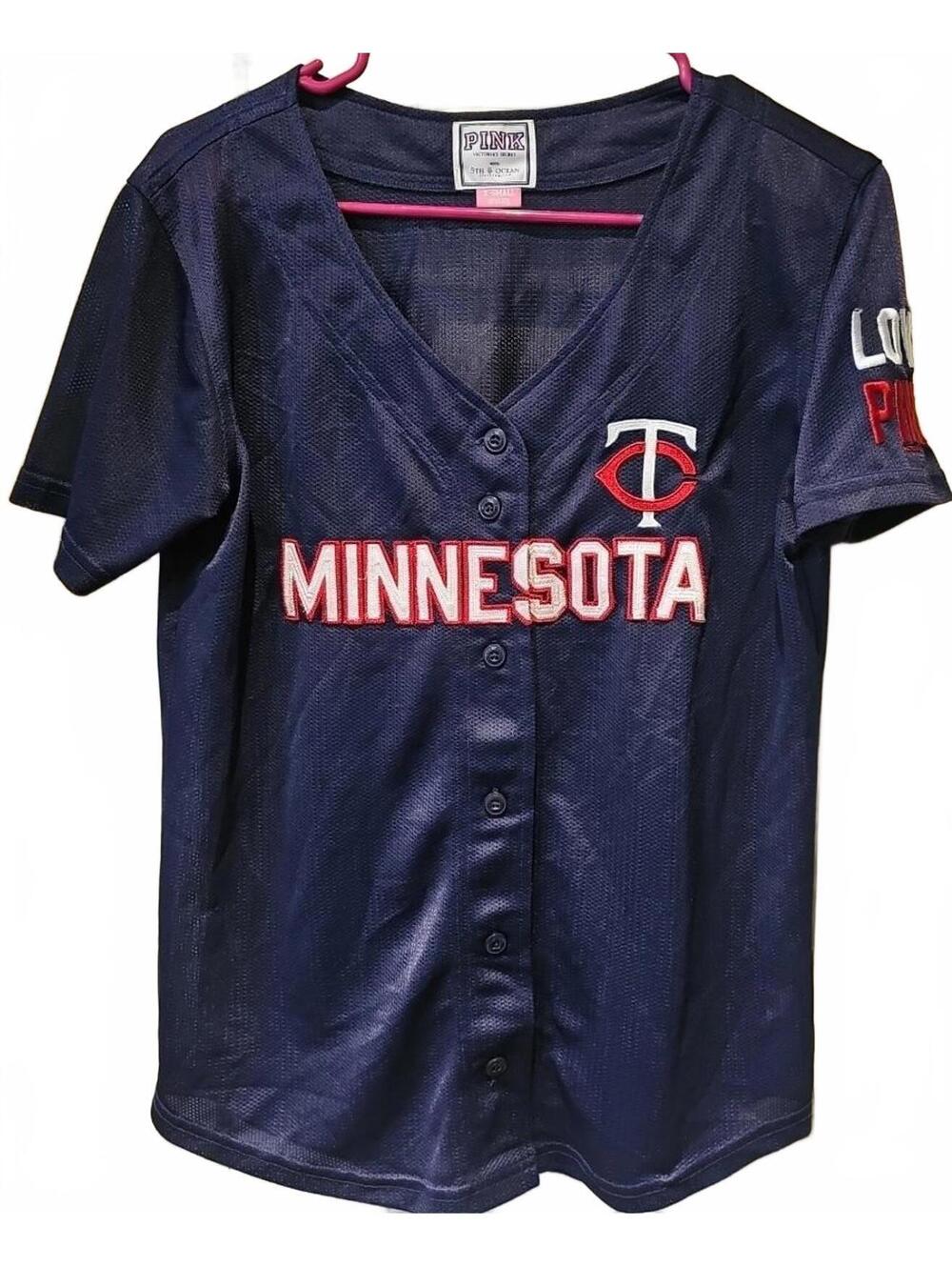 Victoria's Secret Pink Minnesota Twins Sheer Jersey Size XS